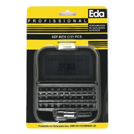 Bits P/Parafusadeira JG C/31 PÇS C.Plastica 8ZP EDA Menor preço em Bits P/Parafusadeira JG C/31 PÇS C.Plastica 8ZP EDA