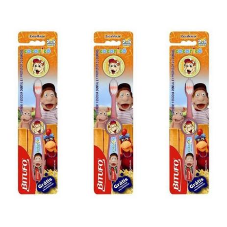 Bitufo 0089 Cocoricó Escova Dental 2 A 5 Anos (Kit C/03) Menor preço em Bitufo 0089 Cocoricó Escova Dental 2 A 5 Anos (Kit C/03)