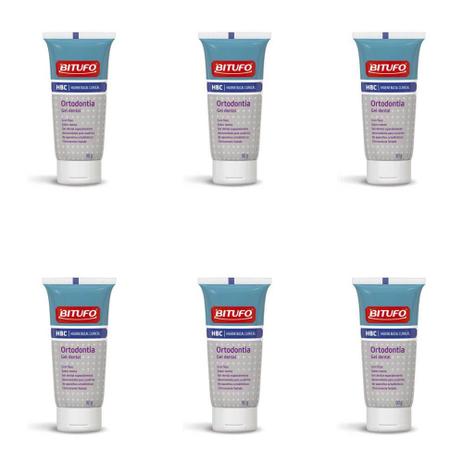 Bitufo Clinical Creme Dental Ortodontia 90g (Kit C/06) Menor preço em Bitufo Clinical Creme Dental Ortodontia 90g (Kit C/06)