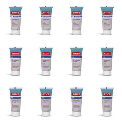 Bitufo Clinical Creme Dental Ortodontia 90g (Kit C/12) Menor preço em Bitufo Clinical Creme Dental Ortodontia 90g (Kit C/12)
