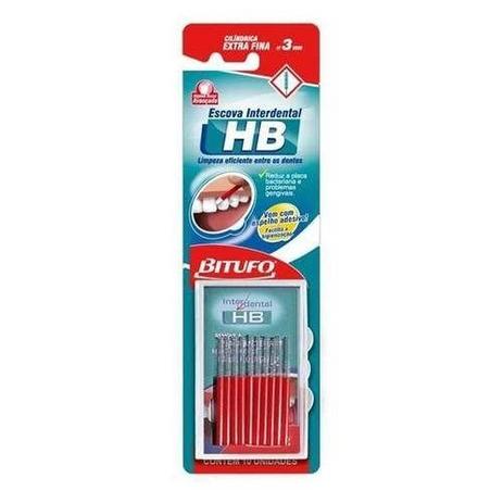 Bitufo Hb Extrafina Escova Interdental C/10 Menor preço em Bitufo Hb Extrafina Escova Interdental C/10