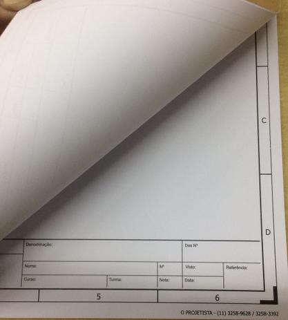 Bl Papel Sulfite A-3 COM LEGENDA - Projetista Menor preço em Bl Papel Sulfite A-3 COM LEGENDA - Projetista