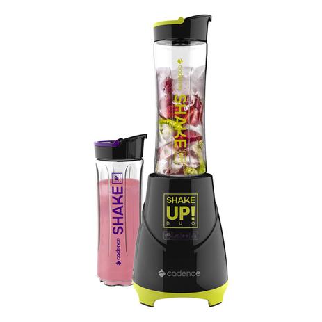 Blender Shake Up Duo Cadence Com Duas Jarras 300W Preto Menor preço em Blender Shake Up Duo Cadence Com Duas Jarras 300W Preto
