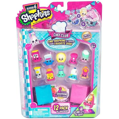 Blister com 12 Série 6 Shopkins - DTC 4585 Menor preço em Blister com 12 Série 6 Shopkins - DTC 4585