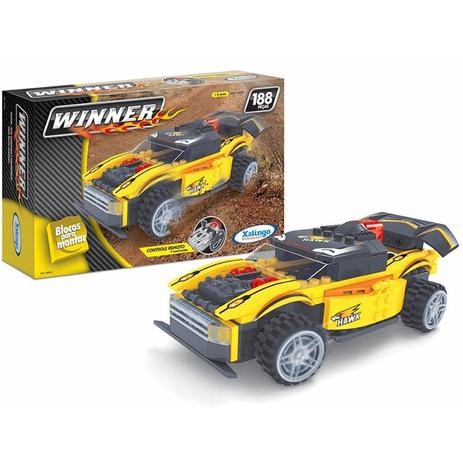 Bloco de Encaixe Winner Amarelo Controle Remoto 188pc Xalingo Menor preço em Bloco de Encaixe Winner Amarelo Controle Remoto 188pc Xalingo