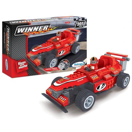 Bloco de Encaixe Winner F1 Controle Remoto 205pc Xalingo Menor preço em Bloco de Encaixe Winner F1 Controle Remoto 205pc Xalingo