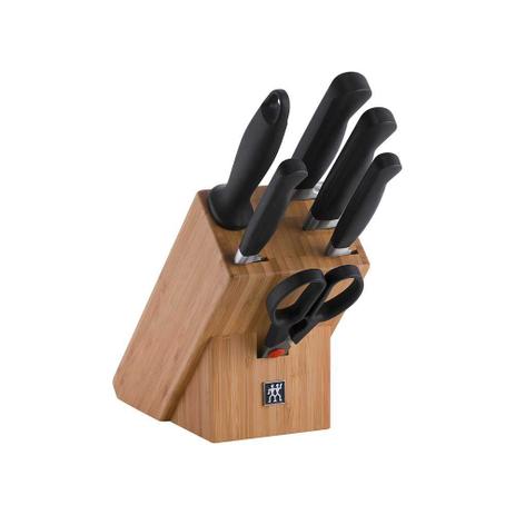 Bloco de Facas Bamboo Pure 7 Peças Zwilling J.A. Henckels - Zwilling j a henckels Menor preço em Bloco de Facas Bamboo Pure 7 Peças Zwilling J.A. Henckels - Zwilling j a henckels