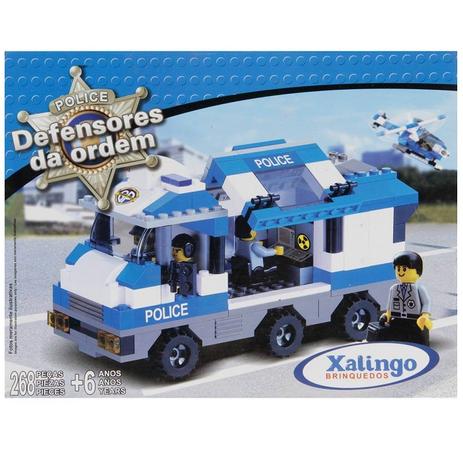 Bloco De montar Defensores Da Ordem Policia 268 Pç - Xalingo Menor preço em Bloco De montar Defensores Da Ordem Policia 268 Pç - Xalingo