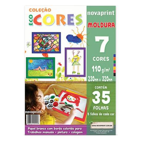 Bloco de Papel EcoCores Moldura 35 Folhas ECCM00002C-Novaprint Menor preço em Bloco de Papel EcoCores Moldura 35 Folhas ECCM00002C-Novaprint
