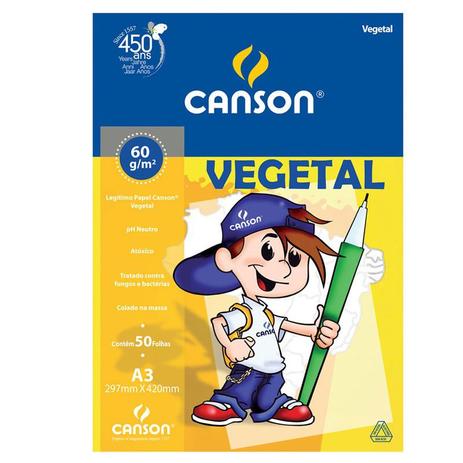 Bloco De Papel Escolar Vegetal Canson A3 Menor preço em Bloco De Papel Escolar Vegetal Canson A3