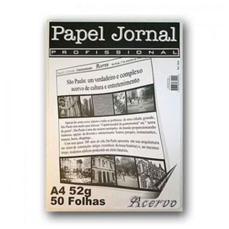 Bloco de papel jornal a4 profissional 52g bloco com 50 folhas acervo - Visitex Menor preço em Bloco de papel jornal a4 profissional 52g bloco com 50 folhas acervo - Visitex