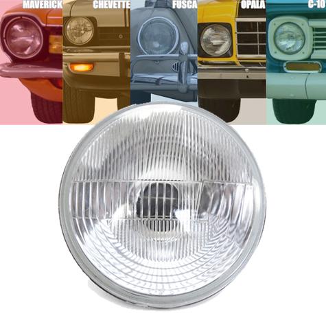 Bloco Farol Universal Lente Estriada Com Vigia 180mm - Fortluz Menor preço em Bloco Farol Universal Lente Estriada Com Vigia 180mm - Fortluz