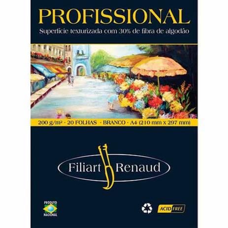 Bloco filiart renaud artistico a4 240g c.20f br - 01074 - Filiperson Menor preço em Bloco filiart renaud artistico a4 240g c.20f br - 01074 - Filiperson