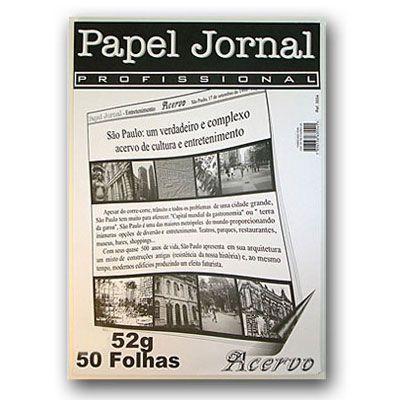 Bloco papel jornal a2 52g 50fl-3552 - ACERVO Menor preço em Bloco papel jornal a2 52g 50fl-3552 - ACERVO