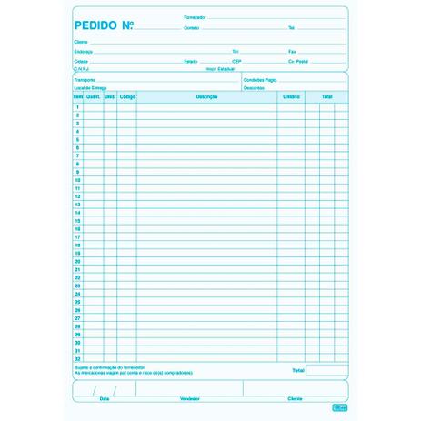 Bloco Talão de Pedido1/18 - 139X209mm 2 Vias de 40Fls Pct C/20 - Tilibra Menor preço em Bloco Talão de Pedido1/18 - 139X209mm 2 Vias de 40Fls Pct C/20 - Tilibra