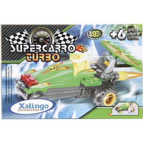 Blocos de Encaixe Super Carro Turbo - Xalingo Menor preço em Blocos de Encaixe Super Carro Turbo - Xalingo