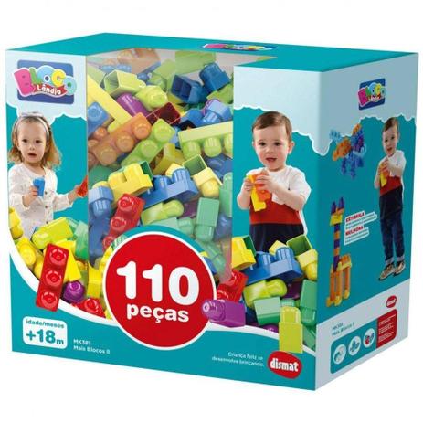 Blocos de Montar 110 Peças - Dismat é boa?