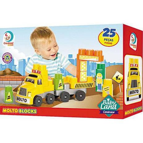 Blocos de montar 25 pecas construtor baby land - cardoso unica Menor preço em Blocos de montar 25 pecas construtor baby land - cardoso unica