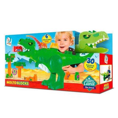 Blocos de Montar BABY LAND Dino Jurassico Cardoso TOYS 8001 - Cardoso brinquedos Menor preço em Blocos de Montar BABY LAND Dino Jurassico Cardoso TOYS 8001 - Cardoso brinquedos