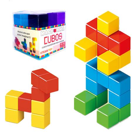 Blocos de Montar Cubo Magnético Brinquedo Educativo Magforma Menor preço em Blocos de Montar Cubo Magnético Brinquedo Educativo Magforma