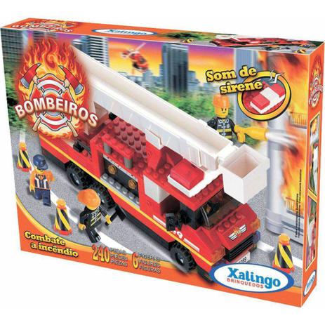 Blocos de montar Defensores Bombeiros 240 peças Xalingo é boa?