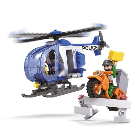 Blocos De Montar Esquadrão Polícia com 164 Peças - Dm toys Menor preço em Blocos De Montar Esquadrão Polícia com 164 Peças - Dm toys