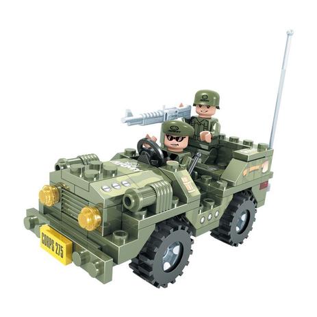 Blocos de Montar Jipe do Exército 108 Peças Click It - Play Cis Menor preço em Blocos de Montar Jipe do Exército 108 Peças Click It - Play Cis