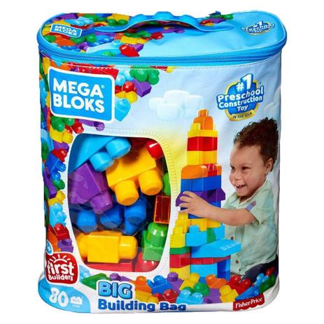 Blocos de Montar - Mega Bloks - Sacola com 80 Peças - Fisher-Price - Fisher Price Menor preço em Blocos de Montar - Mega Bloks - Sacola com 80 Peças - Fisher-Price - Fisher Price