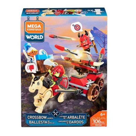 Blocos de Montar - Mega Construx World - Playset de Batalha - Lançador de Dardos - Mattel Menor preço em Blocos de Montar - Mega Construx World - Playset de Batalha - Lançador de Dardos - Mattel