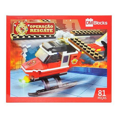 Blocos De Montar Operação Resgate com 81 Peças - Dm toys Menor preço em Blocos De Montar Operação Resgate com 81 Peças - Dm toys