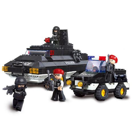Blocos de Montar Policia Tanque de Guerra 311Pcs BR836 - Multikids Menor preço em Blocos de Montar Policia Tanque de Guerra 311Pcs BR836 - Multikids