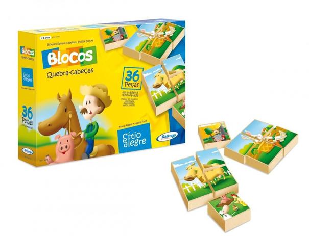 Blocos Quebra-Cabeças Sítio Alegre Xalingo Menor preço em Blocos Quebra-Cabeças Sítio Alegre Xalingo