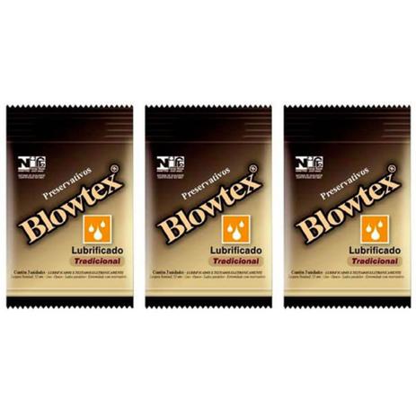 Blowtex Preservativo Clássico Lubrificante Sachê C/3 (Kit C/03) Menor preço em Blowtex Preservativo Clássico Lubrificante Sachê C/3 (Kit C/03)