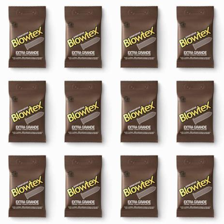 Blowtex Preservativo Premium Extra Grande C/3 (Kit C/12) Menor preço em Blowtex Preservativo Premium Extra Grande C/3 (Kit C/12)