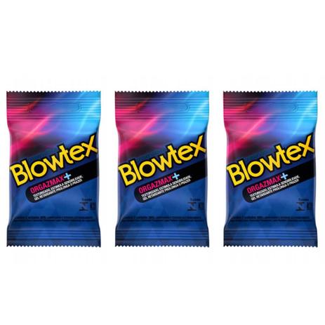 Menor preço em Blowtex Preservativo Premium Orgazmax C/3 (Kit C/03)