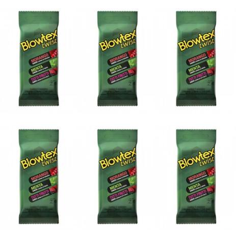 Blowtex Preservativo Sabor e Aroma Twist sachê C/6 (Kit C/06) Menor preço em Blowtex Preservativo Sabor e Aroma Twist sachê C/6 (Kit C/06)