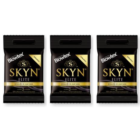 Blowtex Preservativo Skin Elite C/3 (Kit C/03) Menor preço em Blowtex Preservativo Skin Elite C/3 (Kit C/03)