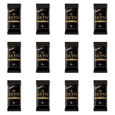 Blowtex Preservativo Skin Lubrificante C/6 (Kit C/12) Menor preço em Blowtex Preservativo Skin Lubrificante C/6 (Kit C/12)