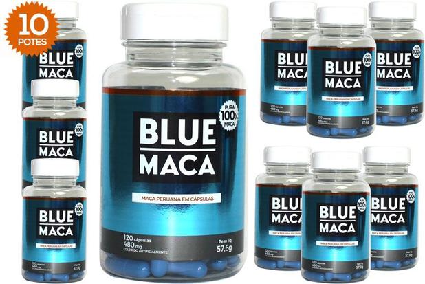 Blue Maca - Maca Peruana - 10 Potes com 120 Cápsulas em Cada Pote. - Pura Premium e Sem Misturas Menor preço em Blue Maca - Maca Peruana - 10 Potes com 120 Cápsulas em Cada Pote. - Pura Premium e Sem Misturas