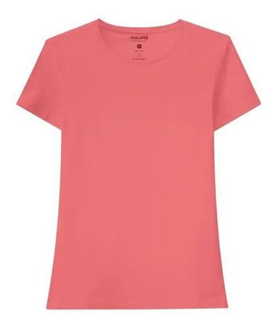 Blusa Baby Look Lisa Gola Redonda Feminina Malwee Menor preço em Blusa Baby Look Lisa Gola Redonda Feminina Malwee