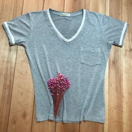 blusa gola v feminina