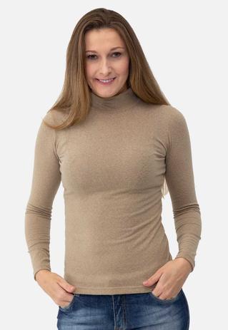 blusa básica feminina manga longa