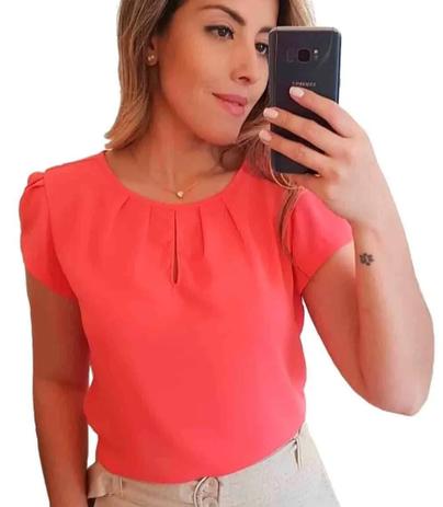 blusa de viscose com manga