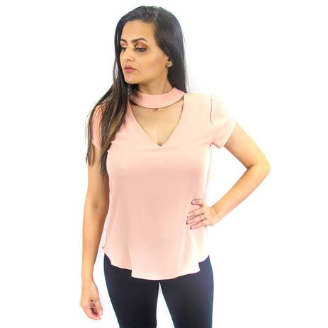 blusa choker