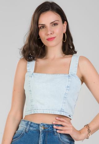 blusa cropped levis