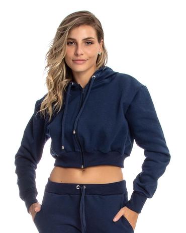 blusa de moletom feminina aberta