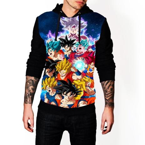 blusa de frio dragon ball