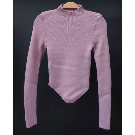 blusa tricot de bico