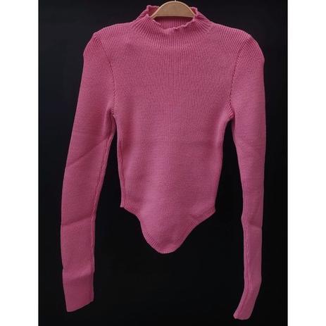 blusa tricot de bico