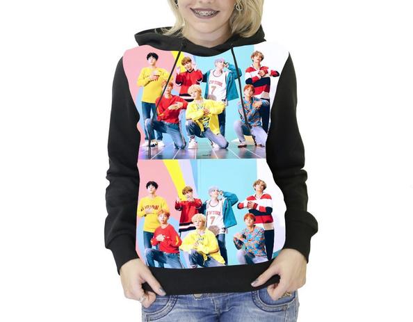 Blusa De Frio Kpop BTS Banda Estampa Full Moletom Unissex Ref 170 - Bugado - Blusas Femininas - Magazine Luiza